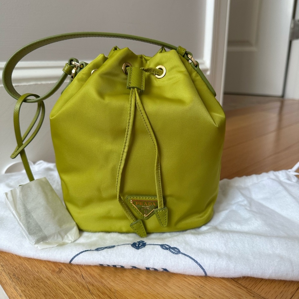 Prada Vibrant Green Crossbody Bag